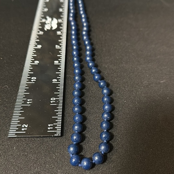 Blue aventurine 8mm beaded necklaces with gold hardware approx 24” long. - Picture 4 of 4